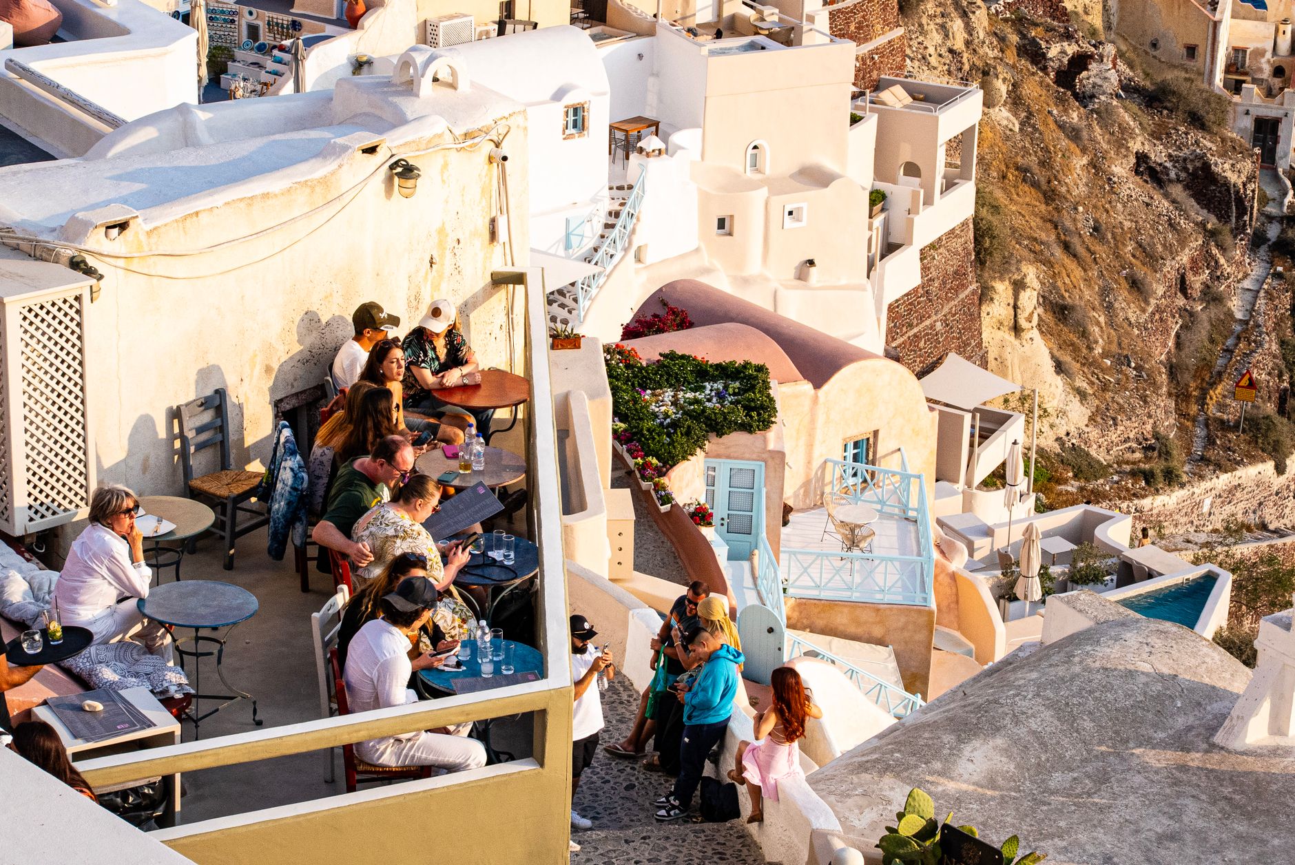 Café de France Terrace Overlook