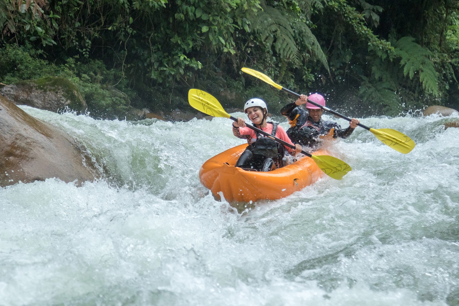 Canoe trip on the Napo/Arajuno River