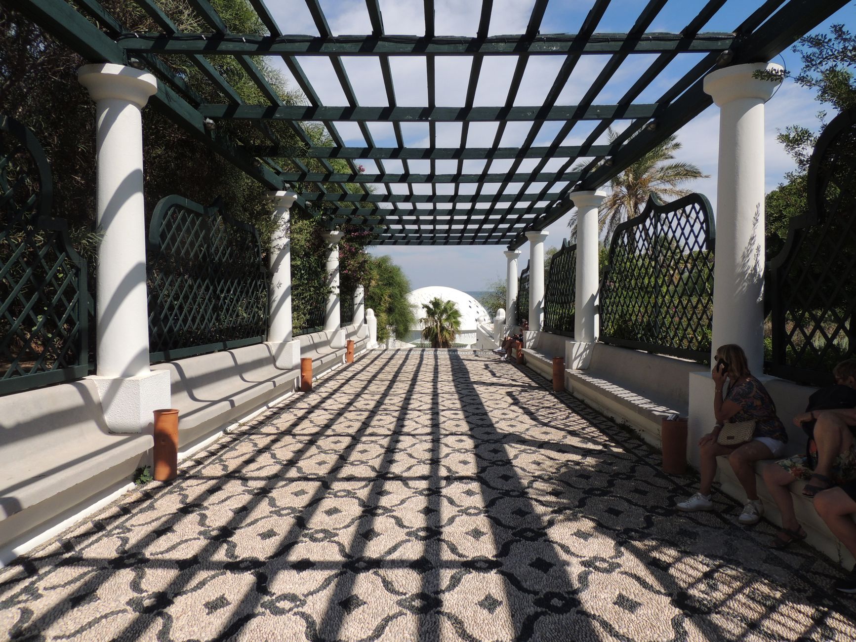 Majorelle Blue Pergola