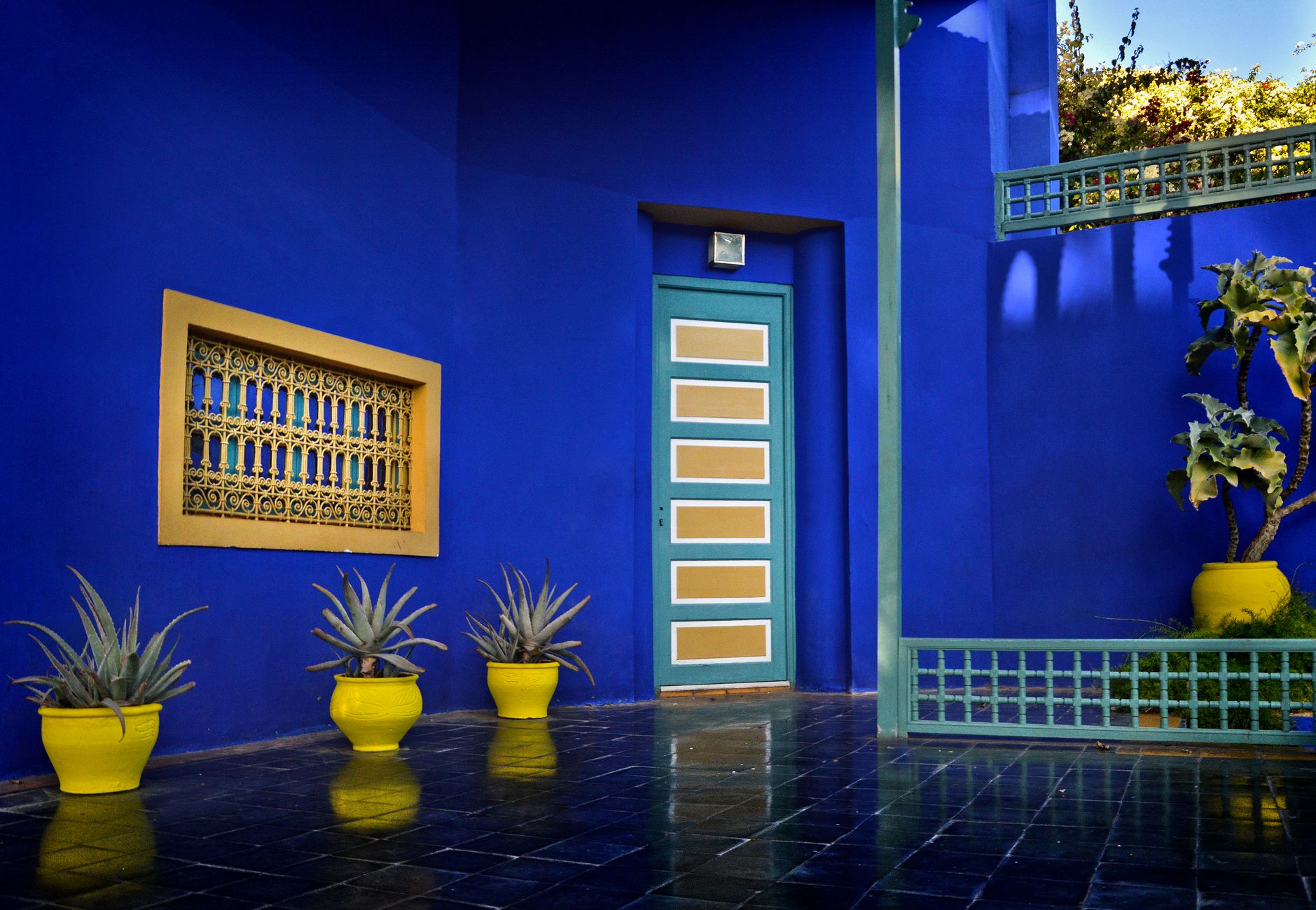 Majorelle Blue Pergola