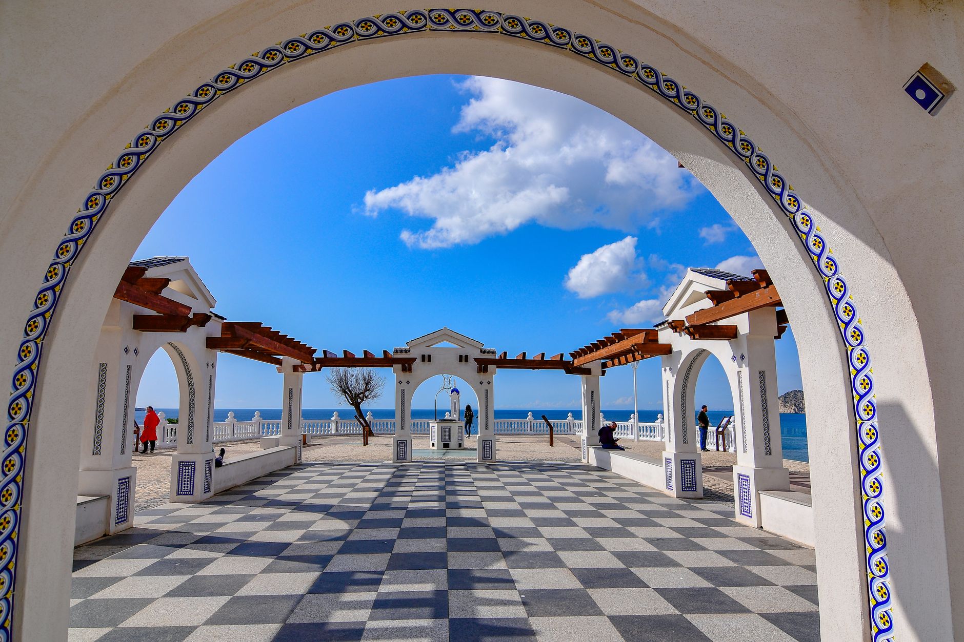 Majorelle Blue Pergola