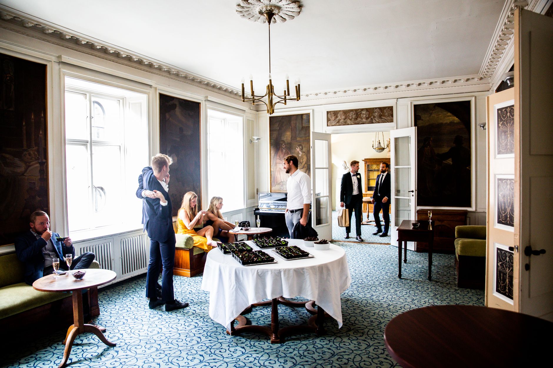 Stucco Reception Room