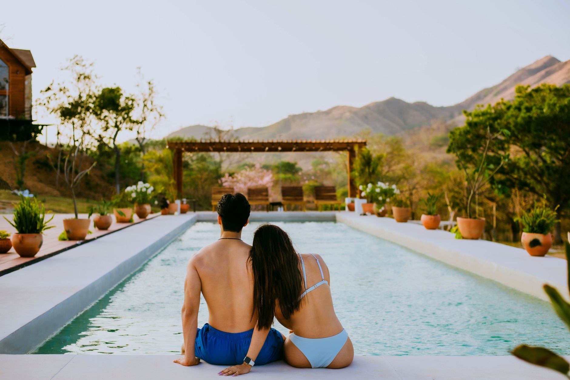 Luxury — travellers enjoying it